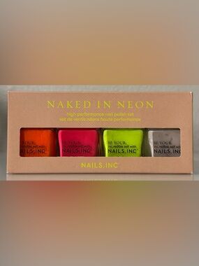 Nails Inc Naked in Neon Nail Polish Set